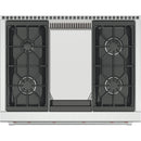 Wolf 36-inch Freestanding Gas Range with Infrared Griddle GR364G IMAGE 2