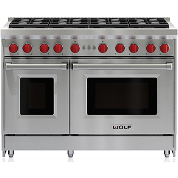 Wolf 48-inch Freestanding Gas Range with Convection GR488 IMAGE 1
