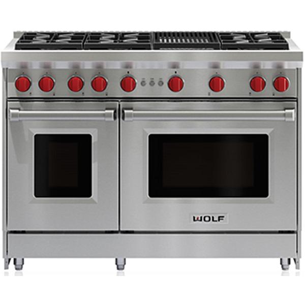 Wolf 48-inch Freestanding Gas Range with Convection GR486C IMAGE 1