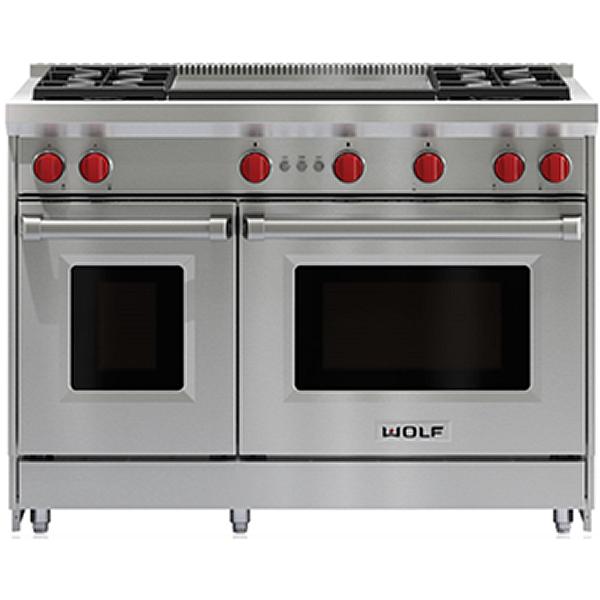 Wolf 48-inch Freestanding Gas Range with Convection GR484DG IMAGE 1