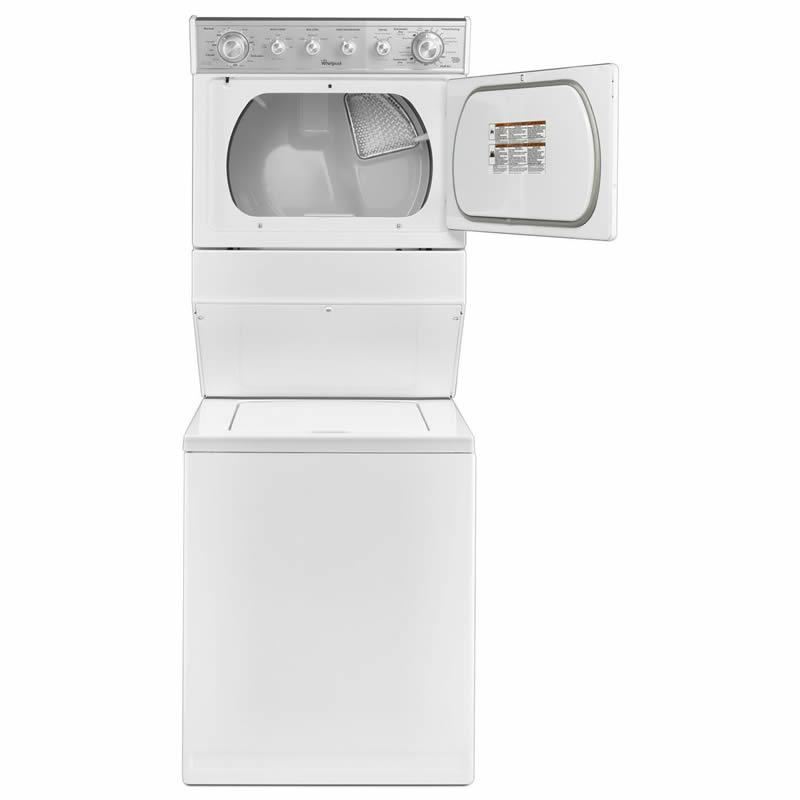 Whirlpool Stacked Washer/Dryer Gas Laundry Center WGT4027EW IMAGE 2