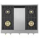 Monogram 36-inch Gas Rangetop with Griddle ZGU364NDTSS IMAGE 2