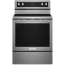  KitchenAid 30-inch Freestanding Electric Range YKFEG500ESS IMAGE 1