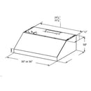  Elica 36-inch Under-Cabinet Range Hood ECV636S2 IMAGE 3