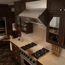  Elica 36-inch Wall Mount Range Hood ETT136SS IMAGE 2