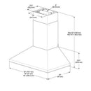  Elica 36-inch Wall Mount Range Hood ELN136SS IMAGE 2