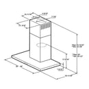  Elica 30-inch Wall Mount Range Hood EMZ630S2 IMAGE 3