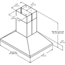  Elica 42-inch Ceiling Mount Range Hood ELI142SS IMAGE 4
