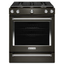  KitchenAid 30-inch Slide-In Gas Range KSGG700EBS IMAGE 1