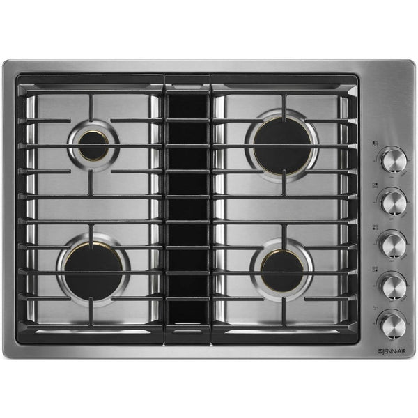 JennAir 30-inch Built-In Gas Cooktop with Downdraft Ventilation System