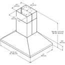  Elica 36-inch Leone Island Range Hood ELI136S1 IMAGE 3