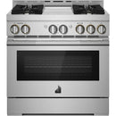  JennAir Rise 36-inch Professional-Style Gas Range with Chrome-Infused Griddle JGRP536HL IMAGE 1