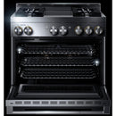  JennAir Rise 36-inch Professional-Style Gas Range with Chrome-Infused Griddle JGRP536HL IMAGE 3