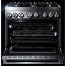 JennAir Rise 36-inch Professional-Style Dual-Fuel Range JDRP436HL IMAGE 2