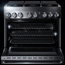  JennAir Noir 36-inch Professional-Style Dual-Fuel Range JDRP436HM IMAGE 2