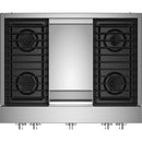  JennAir Noir 36-inch Gas Rangetop with Chrome-Infused Griddle JGCP536HM IMAGE 2