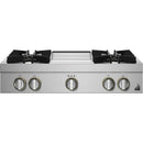  JennAir Rise 36-inch Gas Rangetop with Chrome-Infused Griddle JGCP536HL IMAGE 1