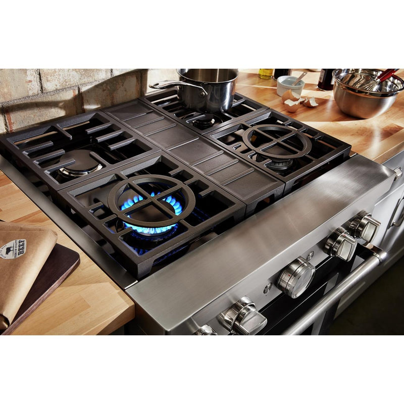 KitchenAid 30-inch Freestanding Dual Fuel Range with Even-Heat™ True Convection KFDC500JSS IMAGE 11