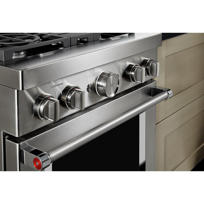 KitchenAid 30-inch Freestanding Dual Fuel Range with Even-Heat™ True Convection KFDC500JSS IMAGE 12