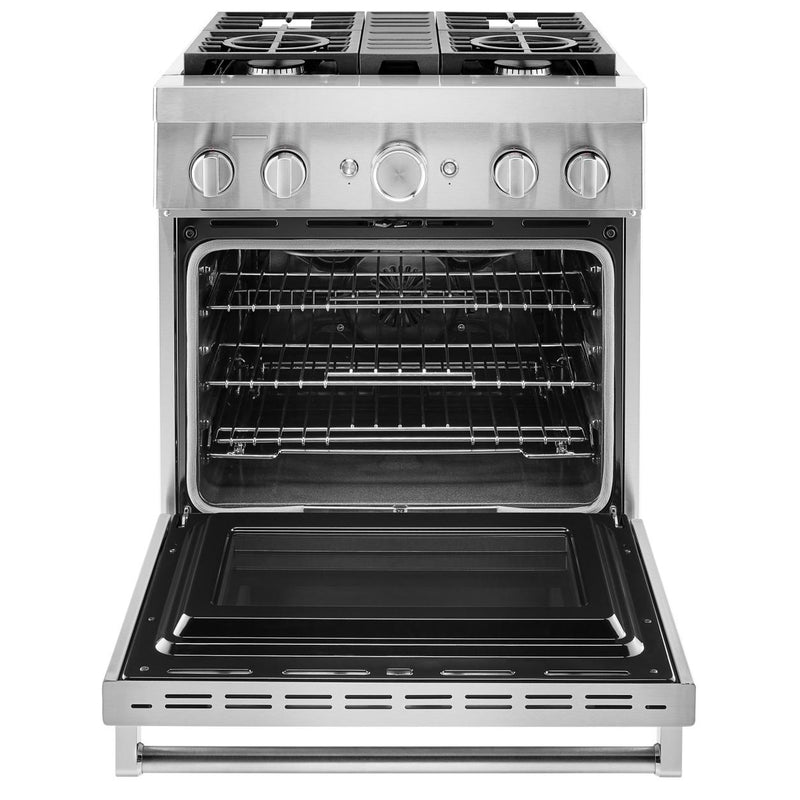 KitchenAid 30-inch Freestanding Dual Fuel Range with Even-Heat™ True Convection KFDC500JSS IMAGE 2