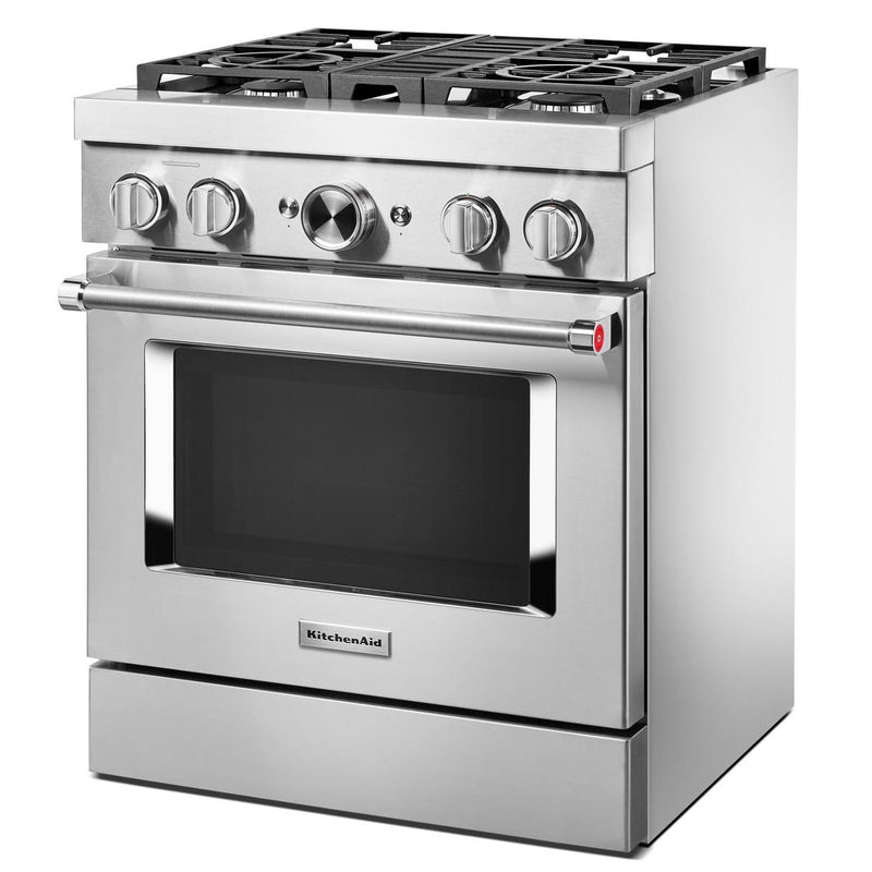 KitchenAid 30-inch Freestanding Dual Fuel Range with Even-Heat™ True Convection KFDC500JSS IMAGE 5