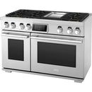  Signature Kitchen Suite 48-inch Freestanding Dual-Fuel Range with Wi-Fi Connectivity SKSDR480GS IMAGE 4