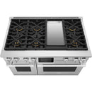  Signature Kitchen Suite 48-inch Freestanding Dual-Fuel Range with Wi-Fi Connectivity SKSDR480GS IMAGE 5