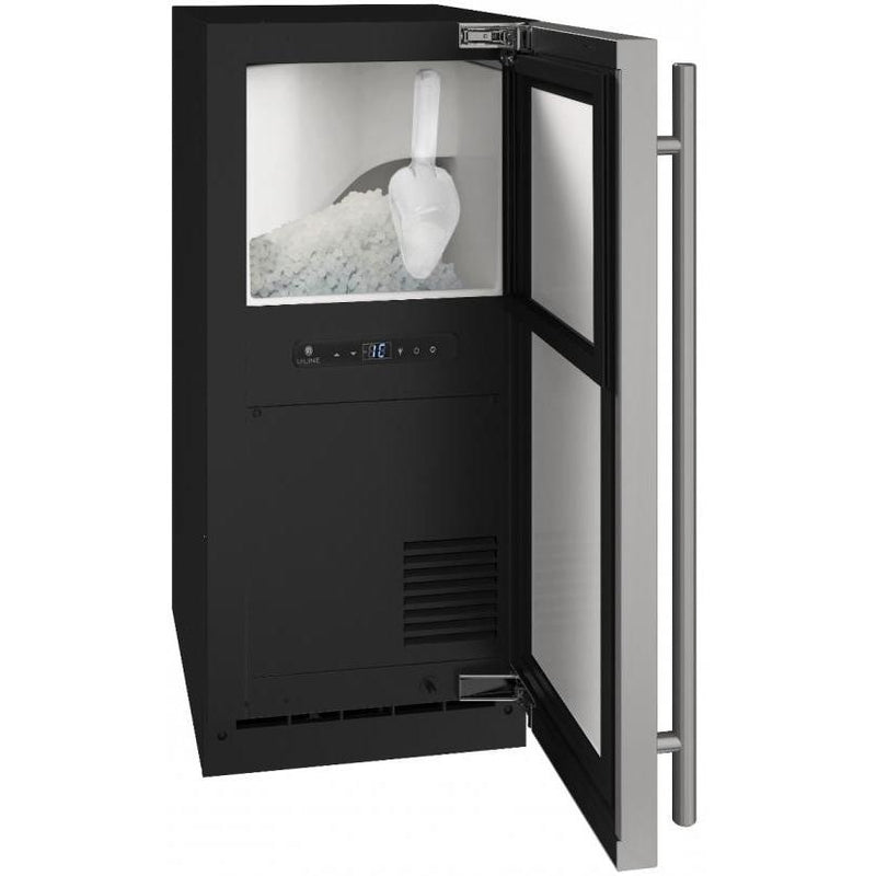 U-Line 15-inch Built-in Ice Machine with Drain Pump UHNB115-IS01B IMAGE 2