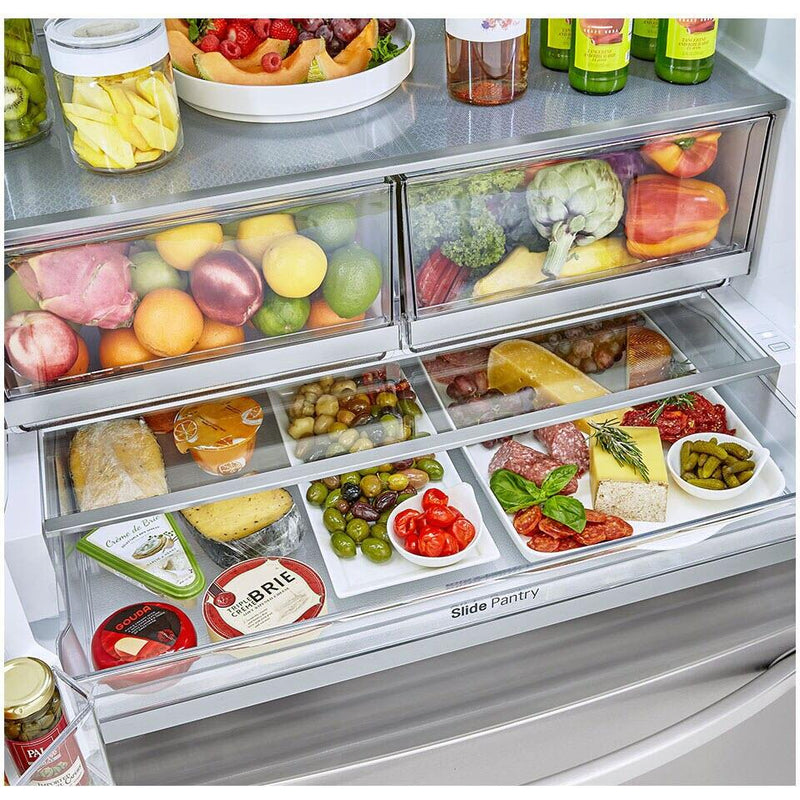 LG 36-inch, 30 cu.ft. Freestanding French 3-Door Refrigerator with Craft Ice™ LRFDS3016S IMAGE 6