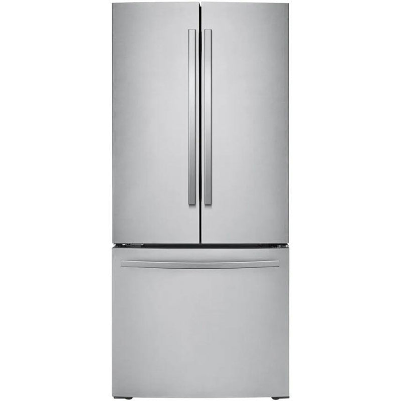 Samsung 30-inch, 21.8 cu.ft. Freestanding French 3-Door Refrigerator with Internal Ice Maker RF220NFTASR/AA IMAGE 1