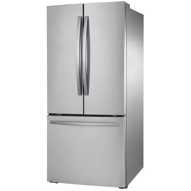 Samsung 30-inch, 21.8 cu.ft. Freestanding French 3-Door Refrigerator with Internal Ice Maker RF220NFTASR/AA IMAGE 3