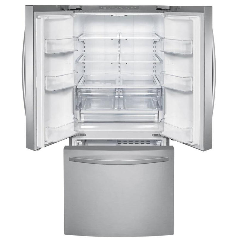 Samsung 30-inch, 21.8 cu.ft. Freestanding French 3-Door Refrigerator with Internal Ice Maker RF220NFTASR/AA IMAGE 5