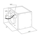  Elica 600 CFM In-Line Hood Blower ESNBLK26 IMAGE 1