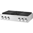  Signature Kitchen Suite 36-inch Dual Fuel Built-in Rangetop with Induction Technology SKSRT360SIS IMAGE 10