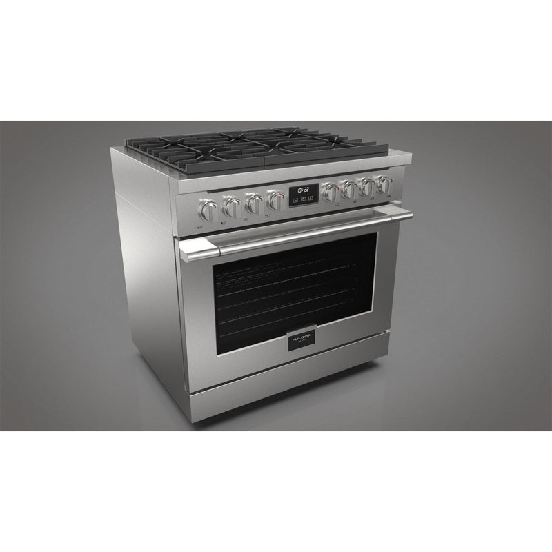 Fulgor Milano 36-inch Freestanding Gas Range with True European Convection Technology F4PGR366S2 IMAGE 3