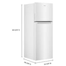 Whirlpool 24-inch, 12.9 cu.ft. Freestanding Top Freezer Refrigerator WRT313CZLW IMAGE 6