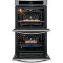  Frigidaire 30-inch Double Electric Wall Oven with Fan Convection FCWD3027AS IMAGE 3