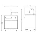Thor Kitchen Outdoor Kitchen Stainless Steel Sink Cabinet MK01SS304 IMAGE 3