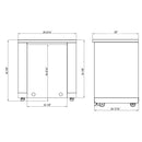 Thor Kitchen Outdoor Kitchen Stainless Steel Refrigerator Cabinet MK02SS304 IMAGE 3