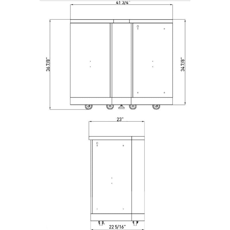 Thor Kitchen Outdoor Kitchen Stainless Steel Corner Cabinet MK06SS304 IMAGE 3
