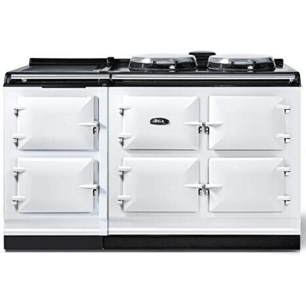 AGA 60in eR7 150 Classic Electric Range with Warming Plate Hotcupboard AER7560WWHT IMAGE 1