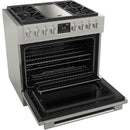 Fulgor Milano 36-inch Freestanding Dual-Fuel Range with Convection Technology F6PDF364GS1 IMAGE 2