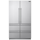 Signature Kitchen Suite 48-inch, 26 cu. ft. Built-in French 6-Door Refrigerator with Wi-Fi SKSFD4826P IMAGE 1