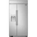 Signature Kitchen Suite 42-inch, 25.6 cu. ft. Built-in Side-by-Side Refrigerator with SpacePlus™ Ice System SKSSB4202S IMAGE 1