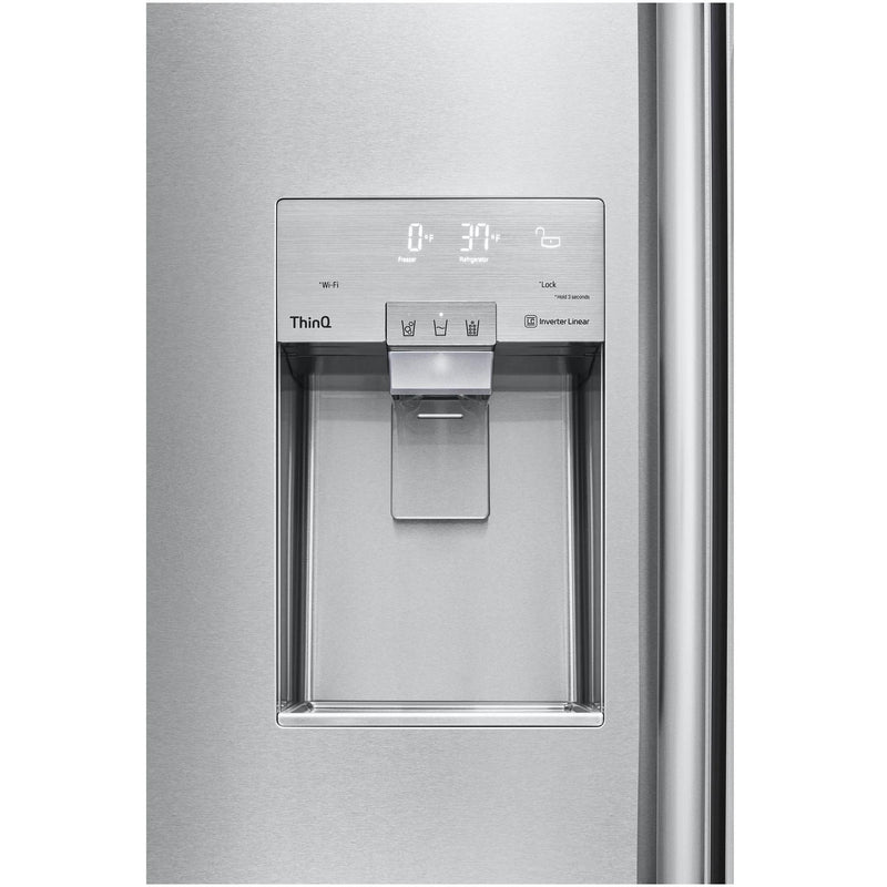 Signature Kitchen Suite 42-inch, 25.6 cu. ft. Built-in Side-by-Side Refrigerator with SpacePlus™ Ice System SKSSB4202S IMAGE 4