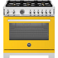 Bertazzoni 36-inch Freestanding Dual-Fuel Range PRO366BCFEPGIT IMAGE 1