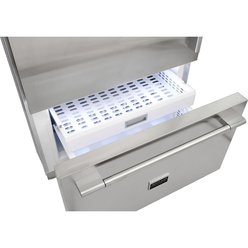 Fulgor Milano 36-inch, 18.5 cu. ft. Bottom Freezer Refrigerator with Ice Maker F7PBM36S2-L IMAGE 12