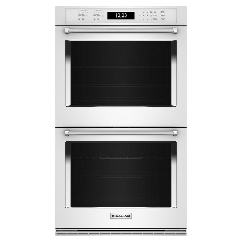 KitchenAid 30-inch, 10 cu. ft. Built-in Double Wall Oven with Air Fry KOED530PWH IMAGE 1
