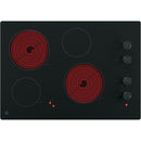  GE 30-inch Built-in Electric Cooktop JP3030DWBB IMAGE 2