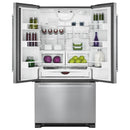 JennAir Noir 36-inch, 21.9 cu. ft. Freestanding French 3-Door Refrigerator with Ice Maker JFFCF72DKM IMAGE 2